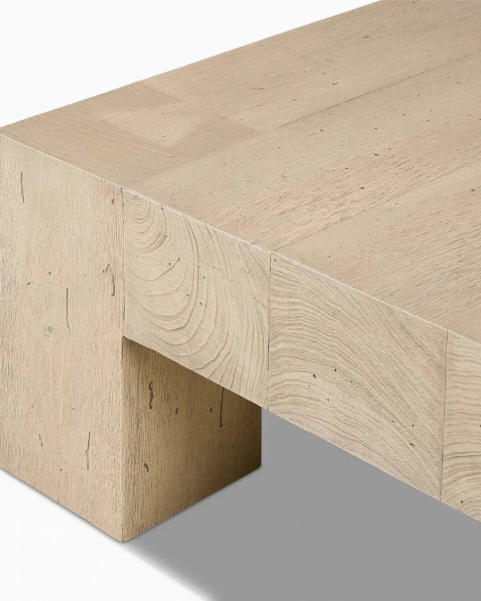 Whitewash Rustic Wormwood Oak / 55"