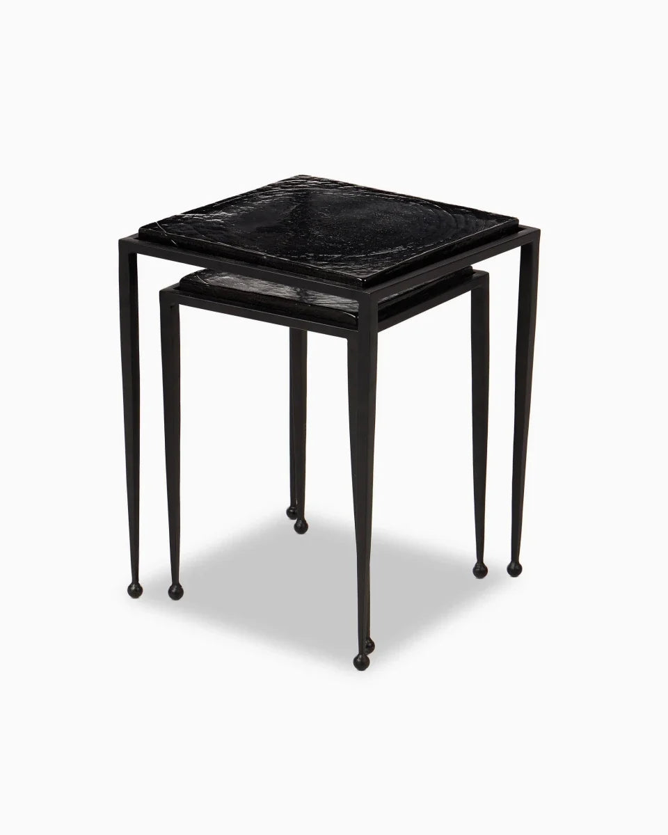 Smoked Black Cast Glass