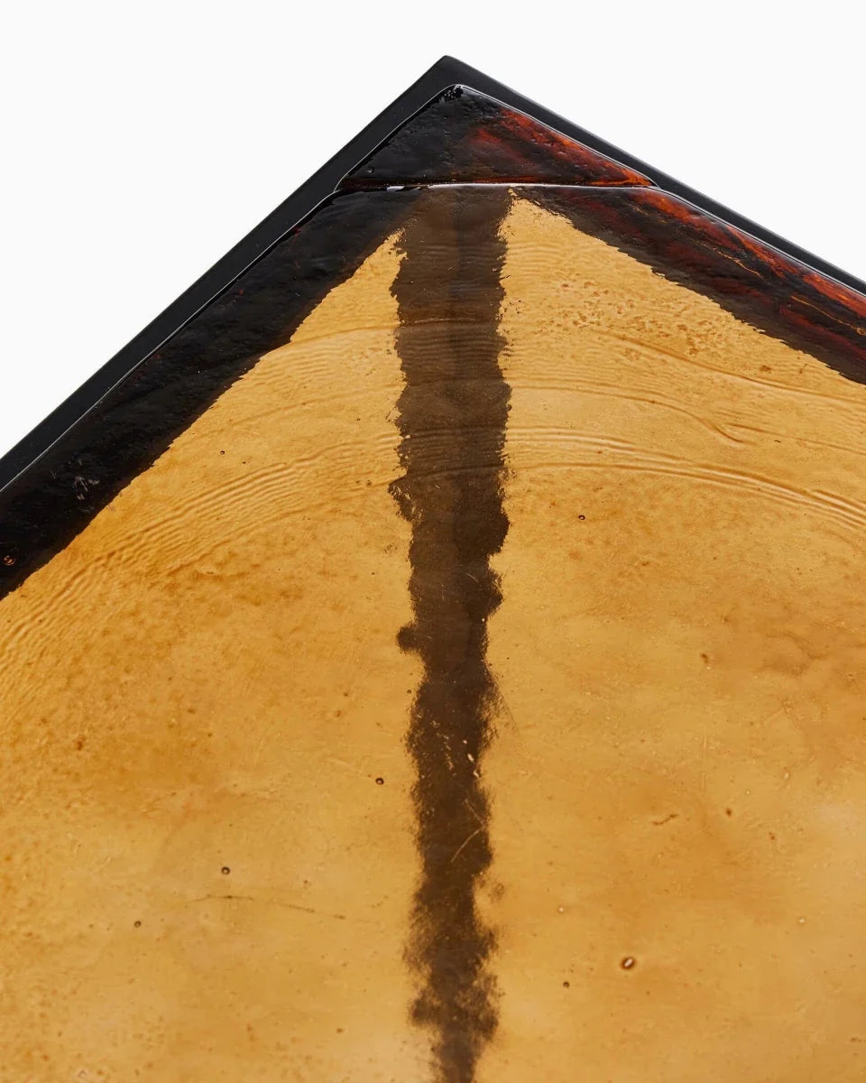Amber Cast Glass