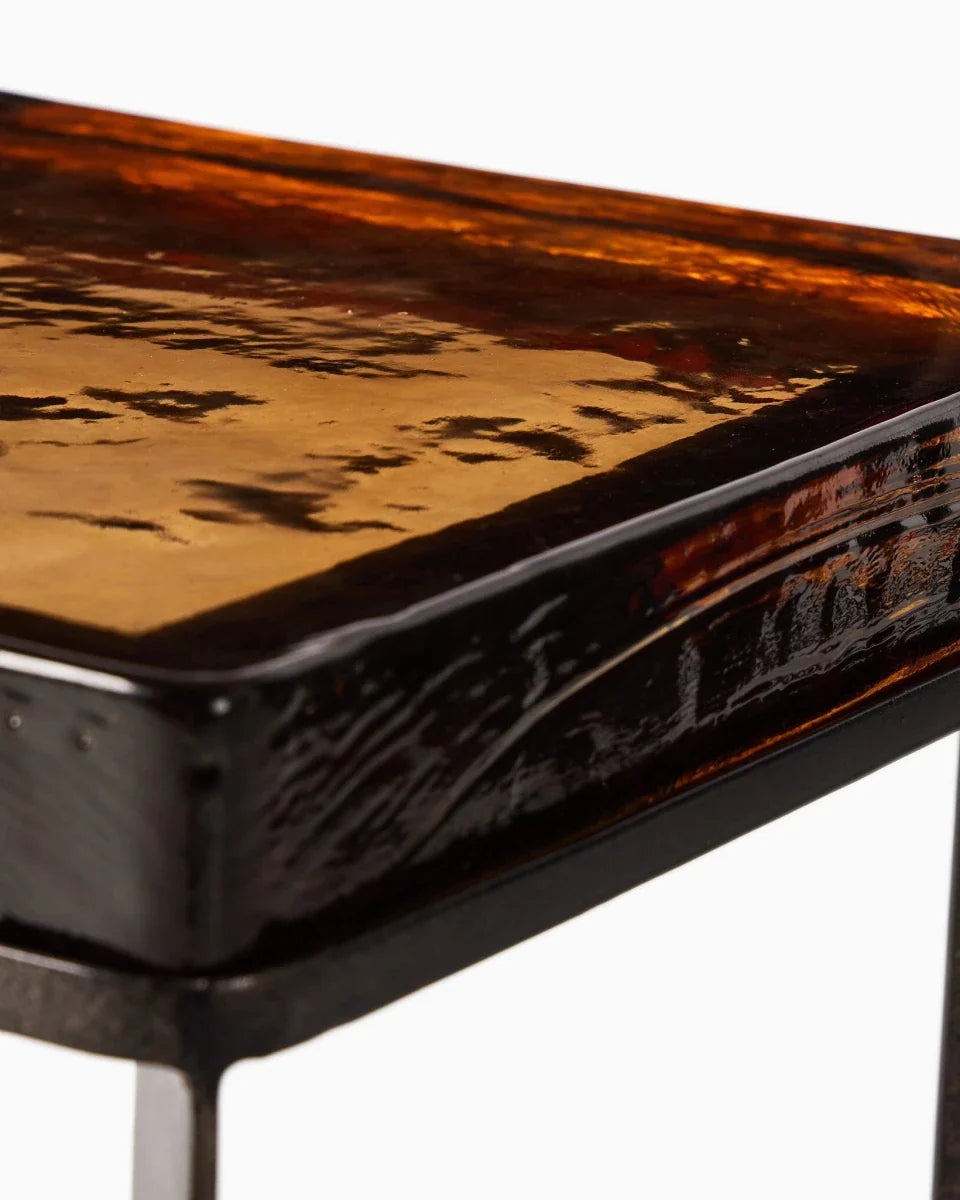 Amber Cast Glass