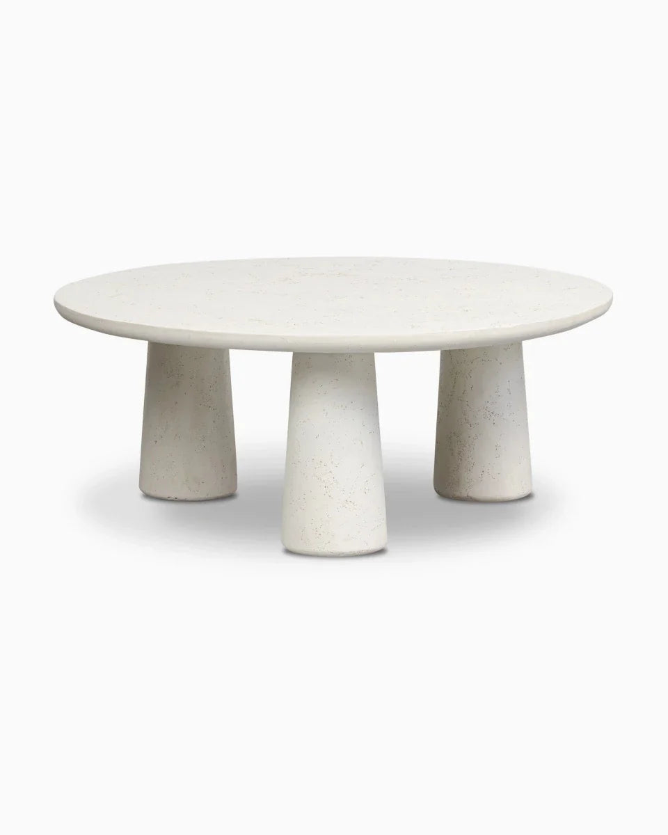 Aged White Concrete / Large (36")