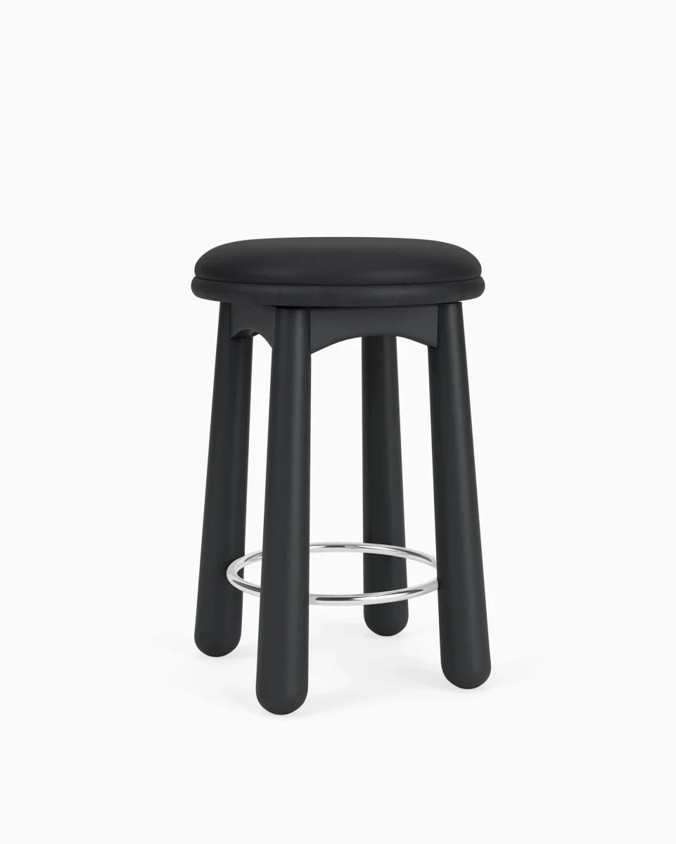 Black Leather Seat / Ebony / Counter (24.5" Height)