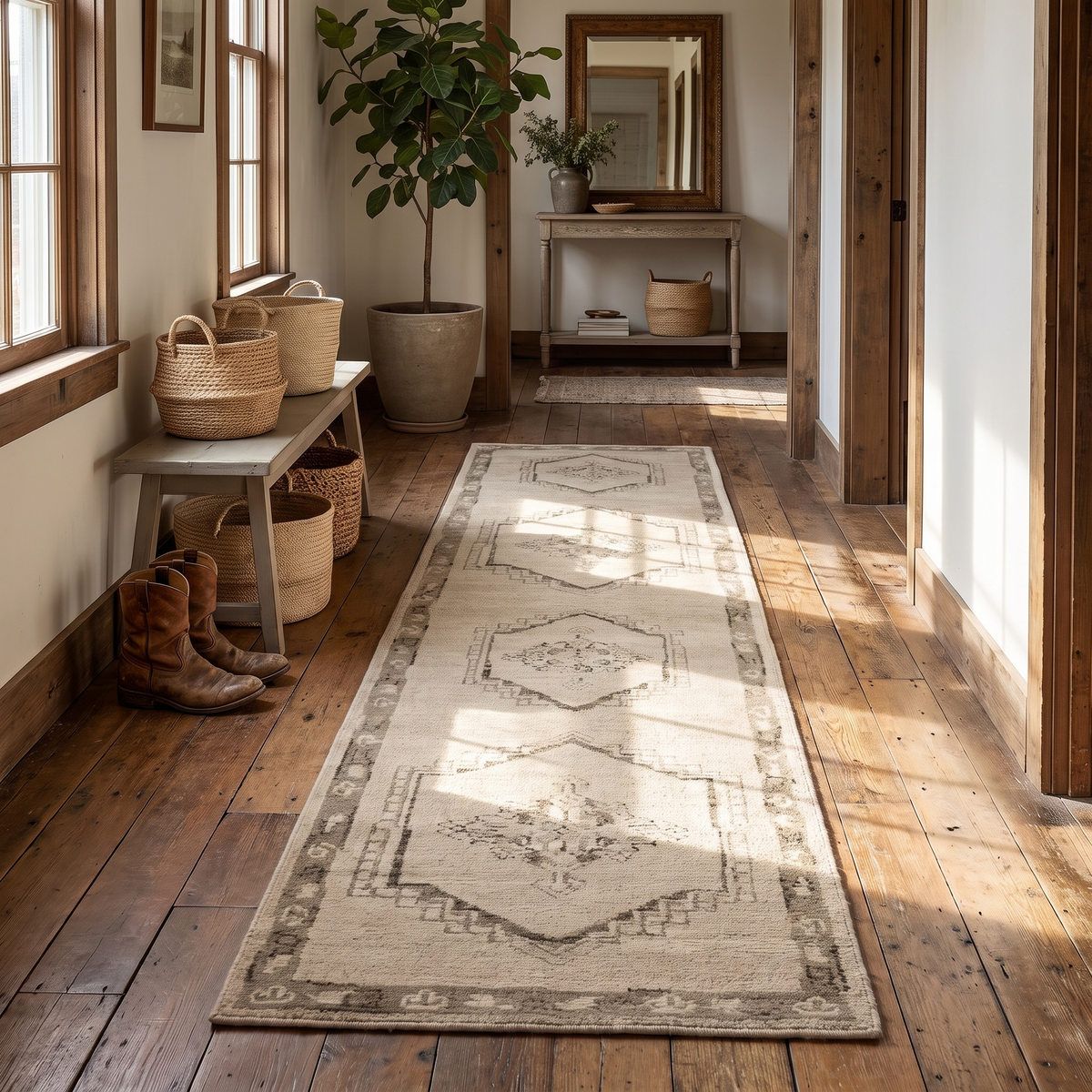Astana Hand-Knotted Runner - lifestyle