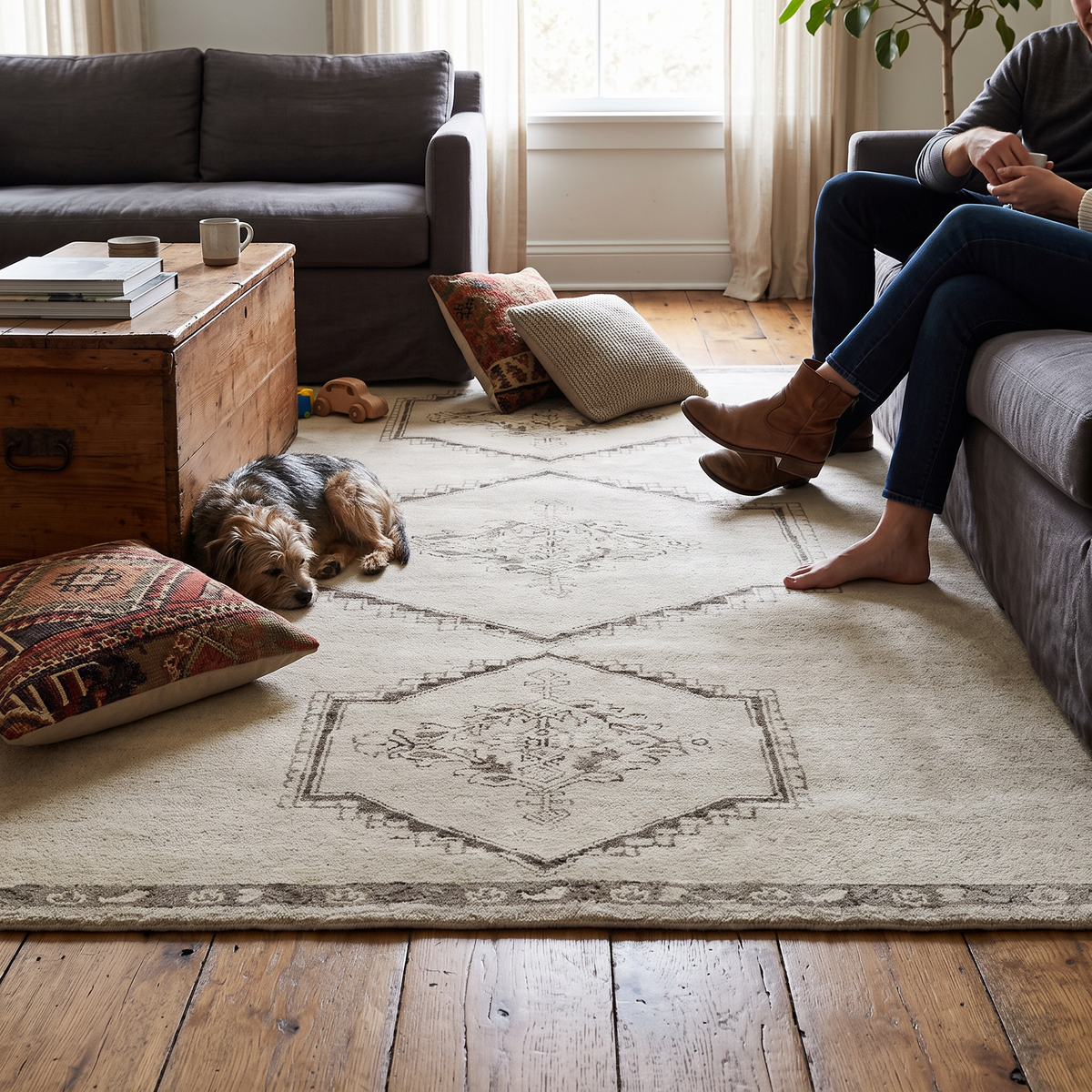 Astana Hand-Knotted Rug - lifestyle