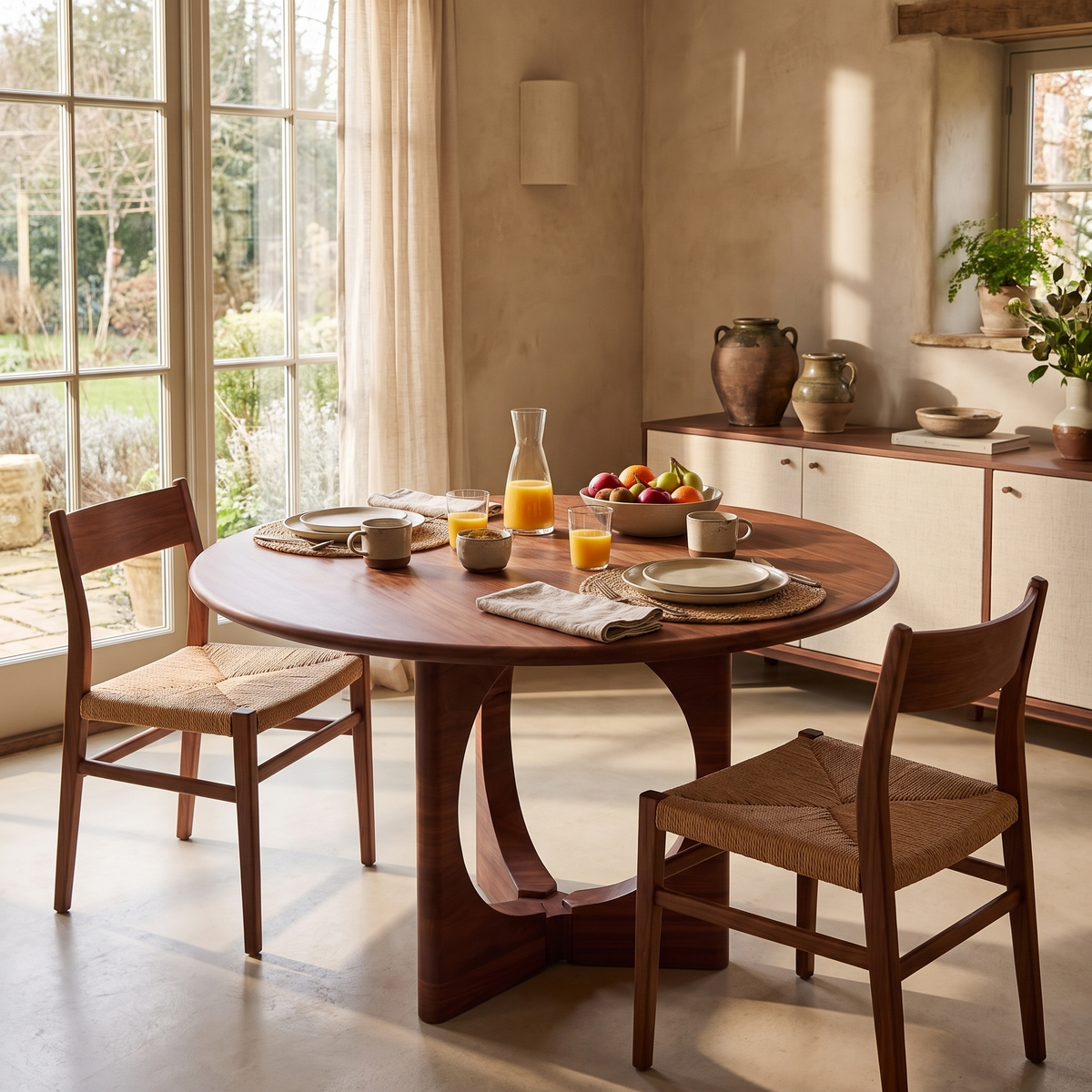 Summit Round Dining Table - lifestyle