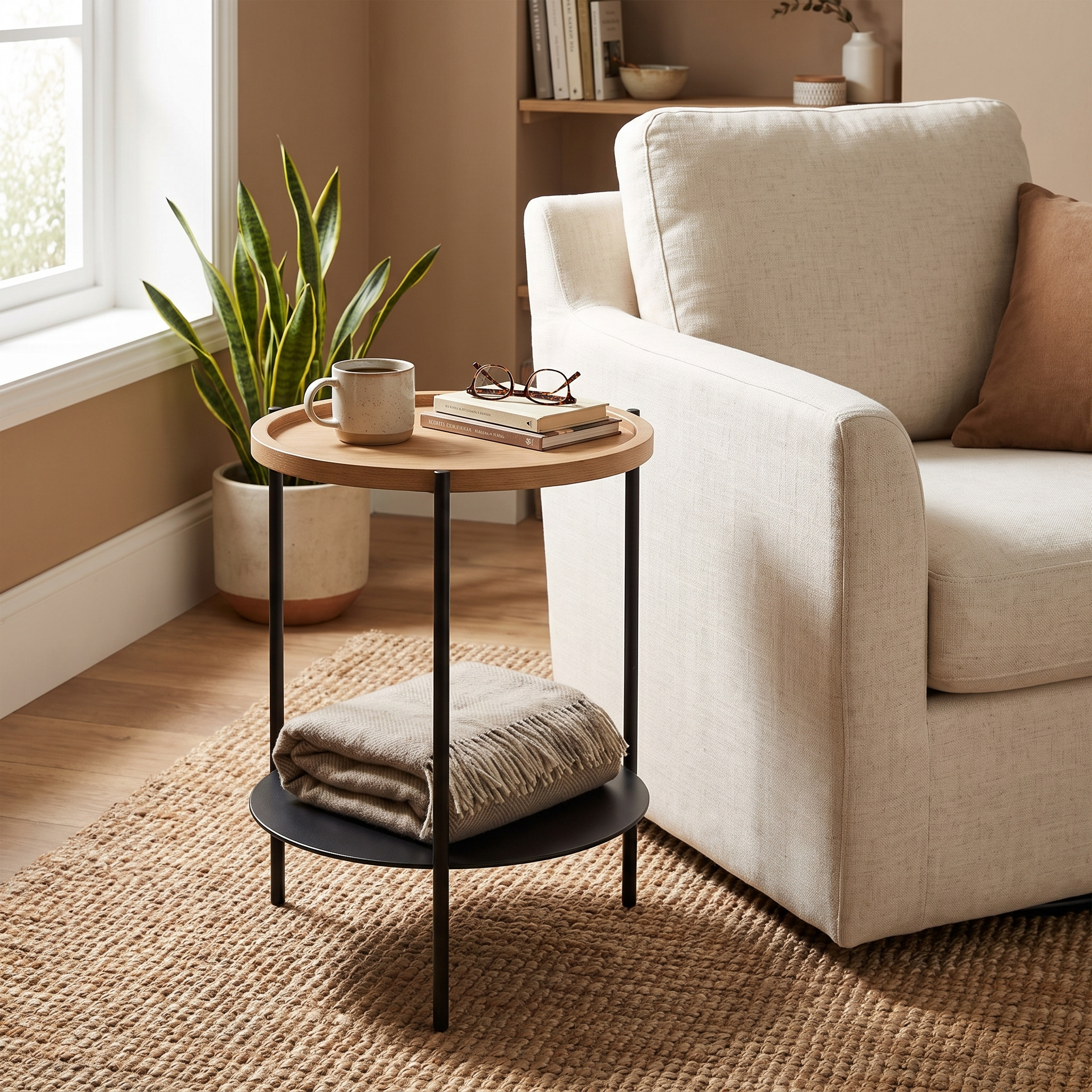 Strata Side Table - lifestyle