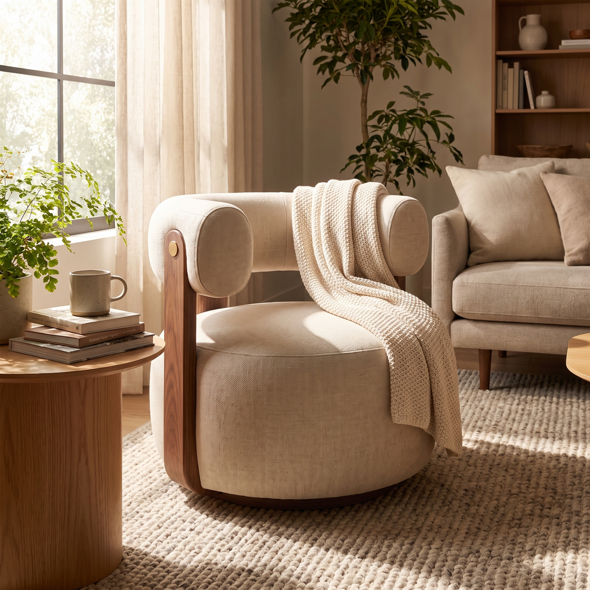 Keystone Swivel Lounge Chair - lifestyle
