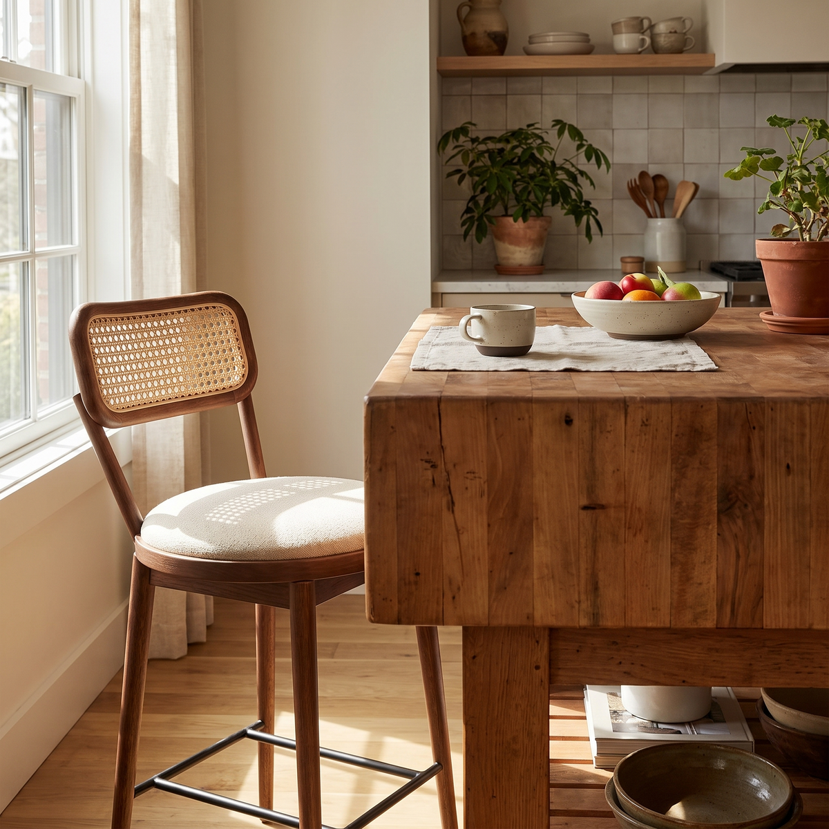 Alma Swivel Counter Stool - lifestyle