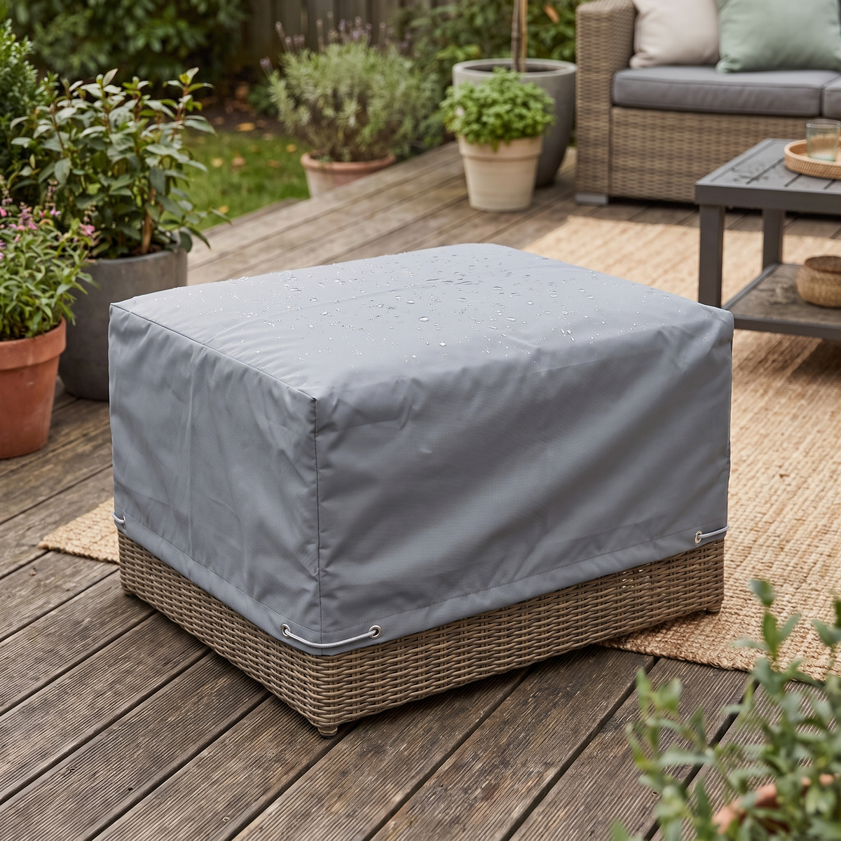 Raincover Jack Outdoor Footstool