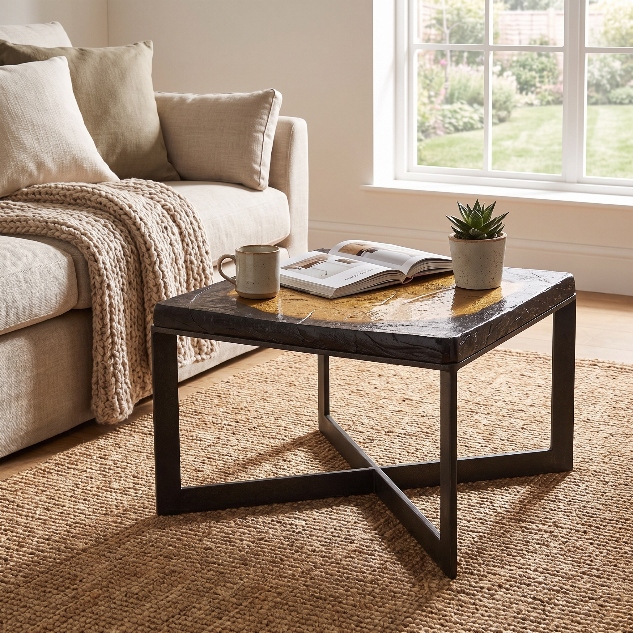 Lennie Cast Glass Bunching Table