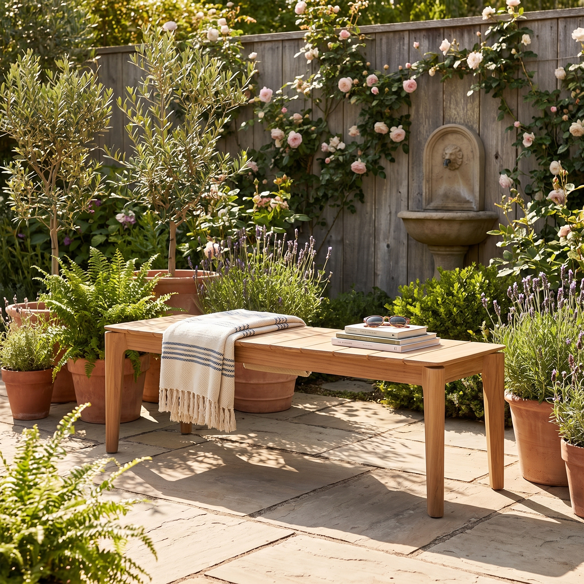 Outdoor Bok Bench