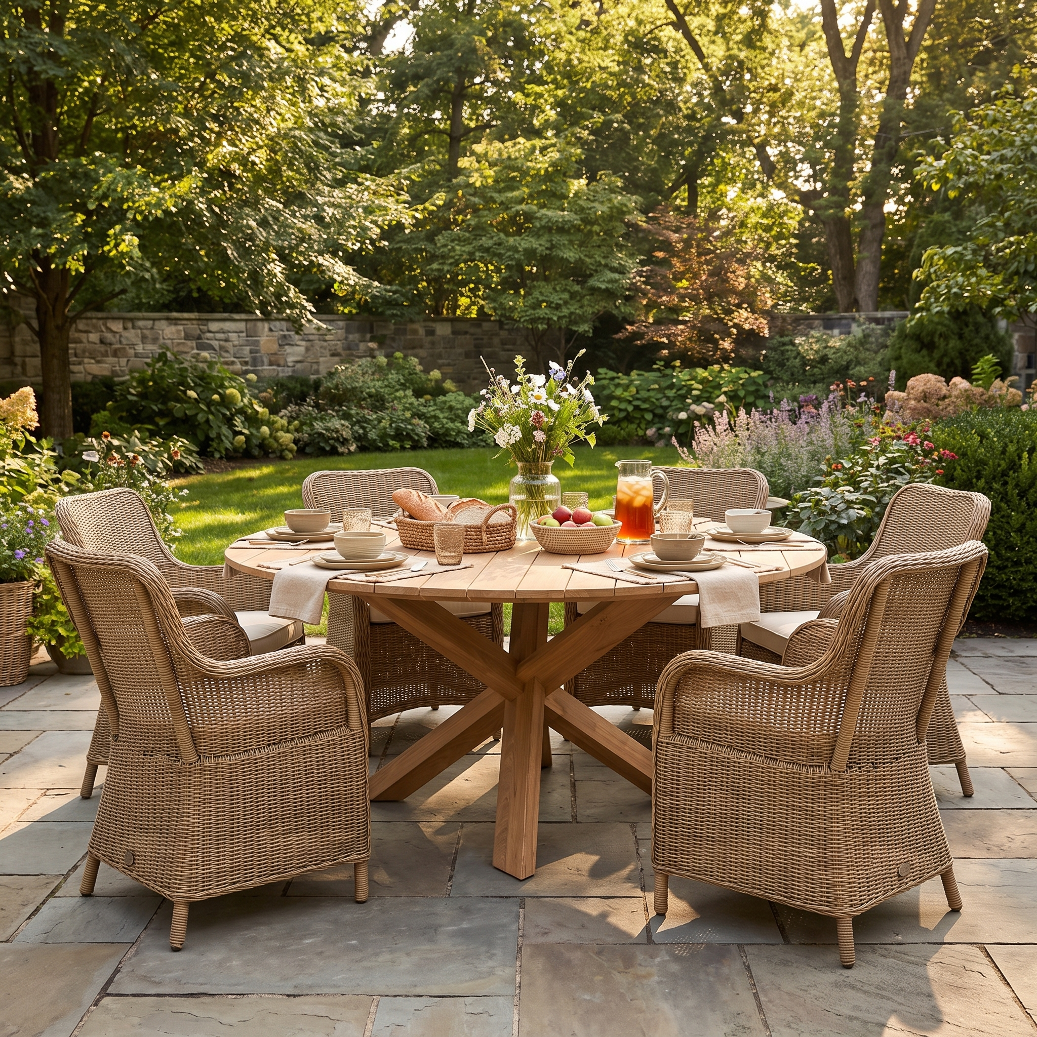 Circle Outdoor Dining Table