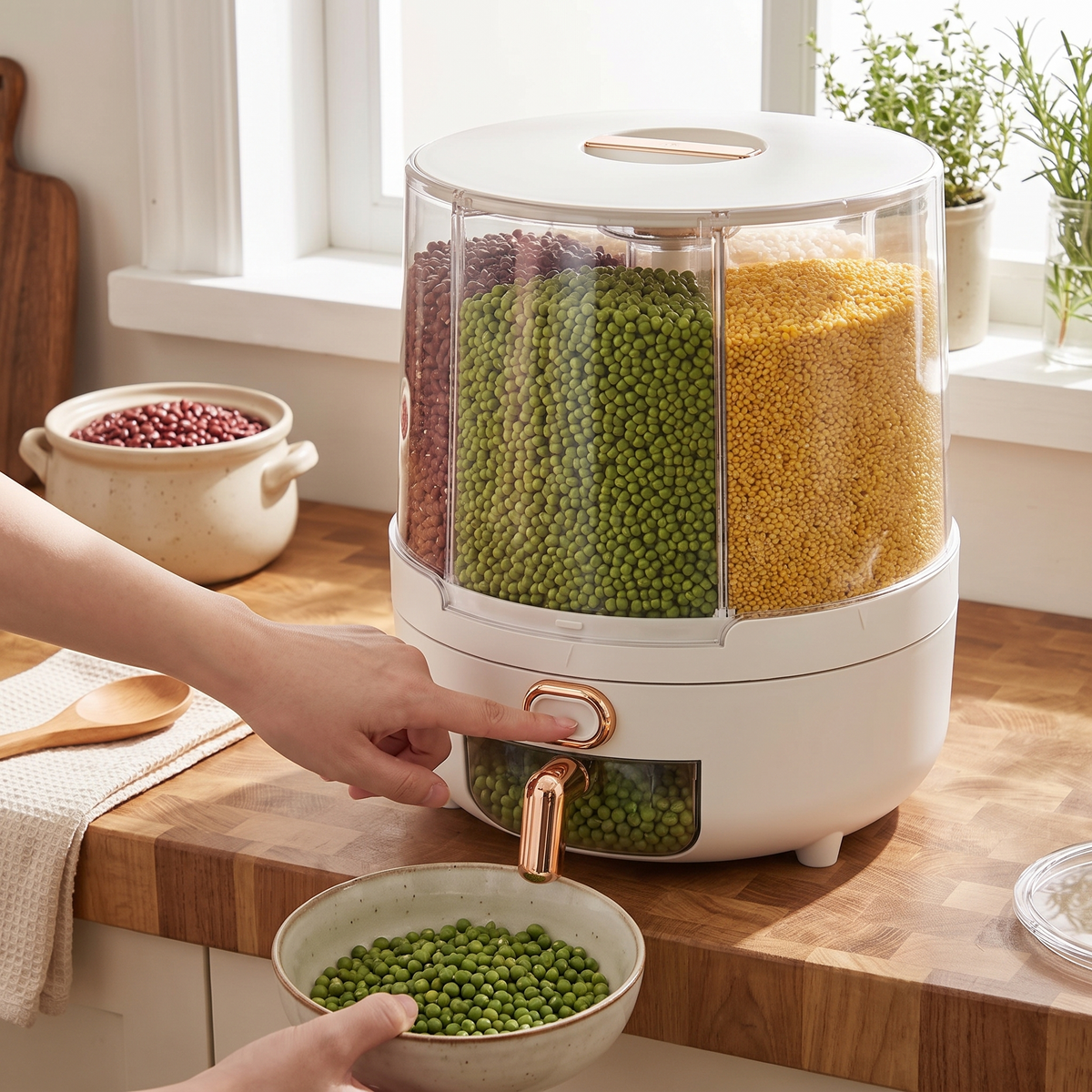 Rotating Airtight Food Storage Container lifestyle