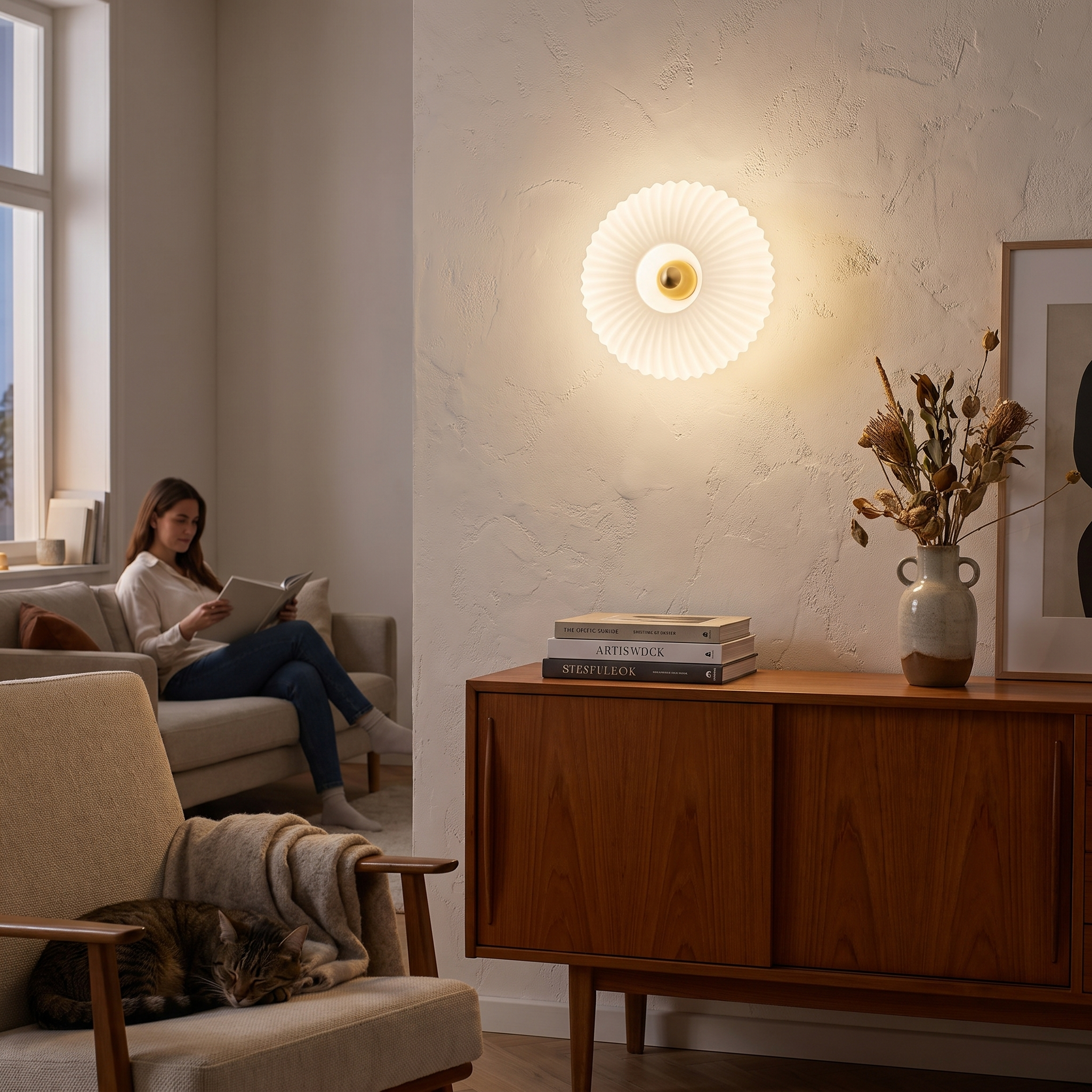 Nordic Vintage Glass Wall Sconce lifestyle