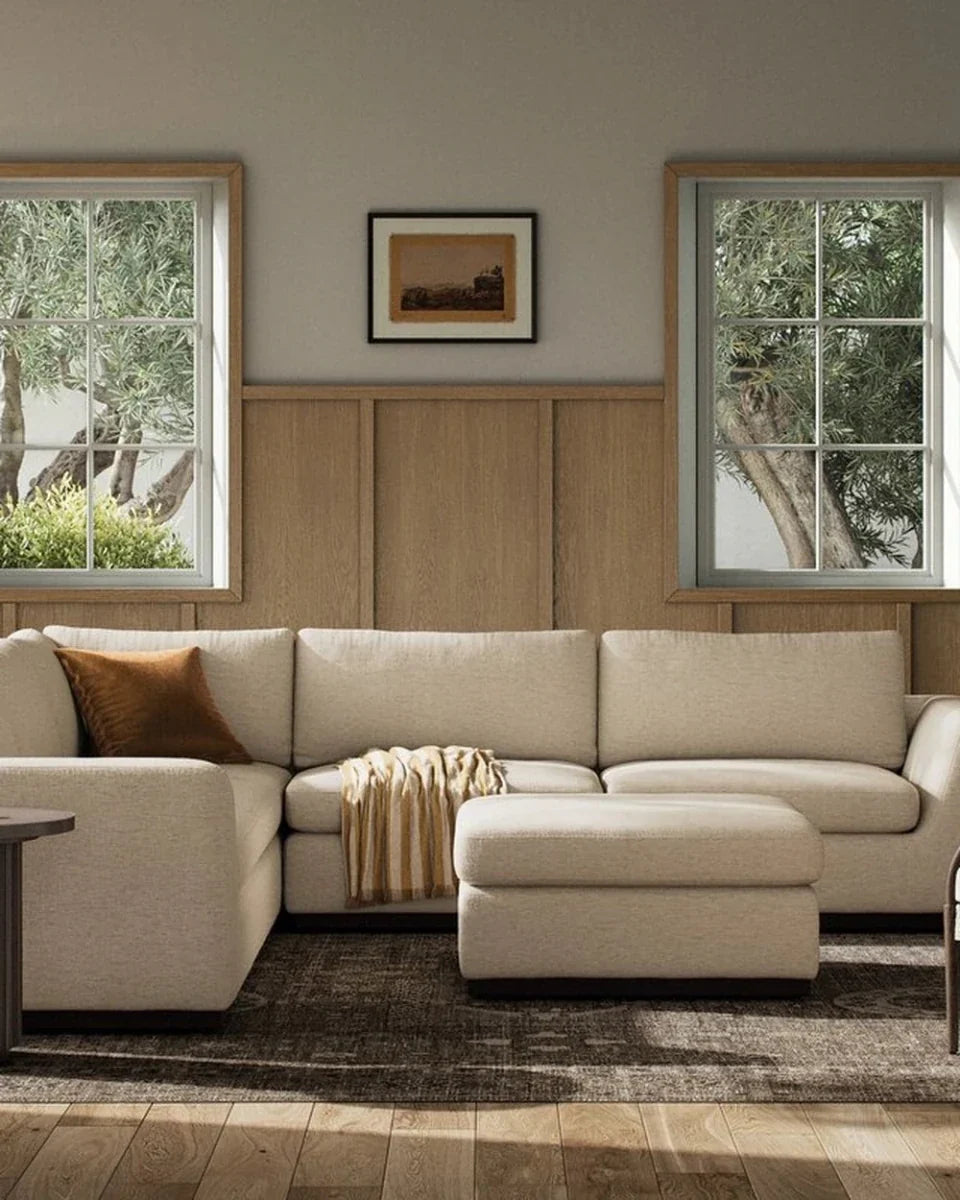 Crypton Nomad Snow / Sectional + Ottoman