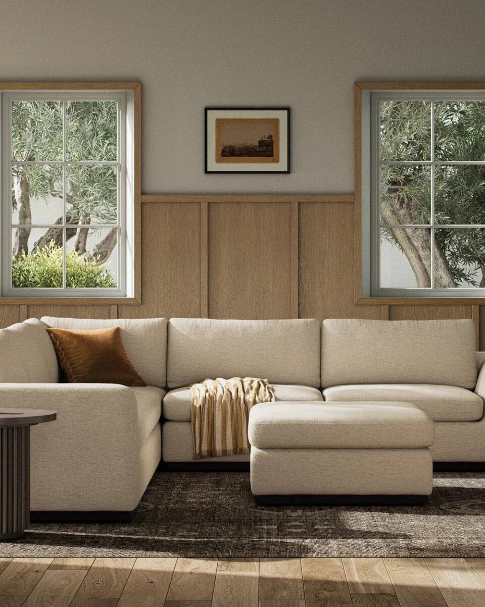 Crypton Nomad Snow / Sectional + Ottoman