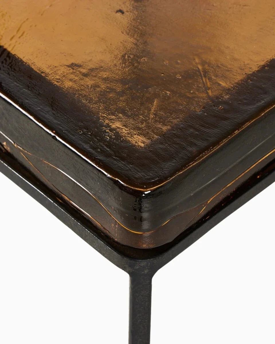 Amber Cast Glass