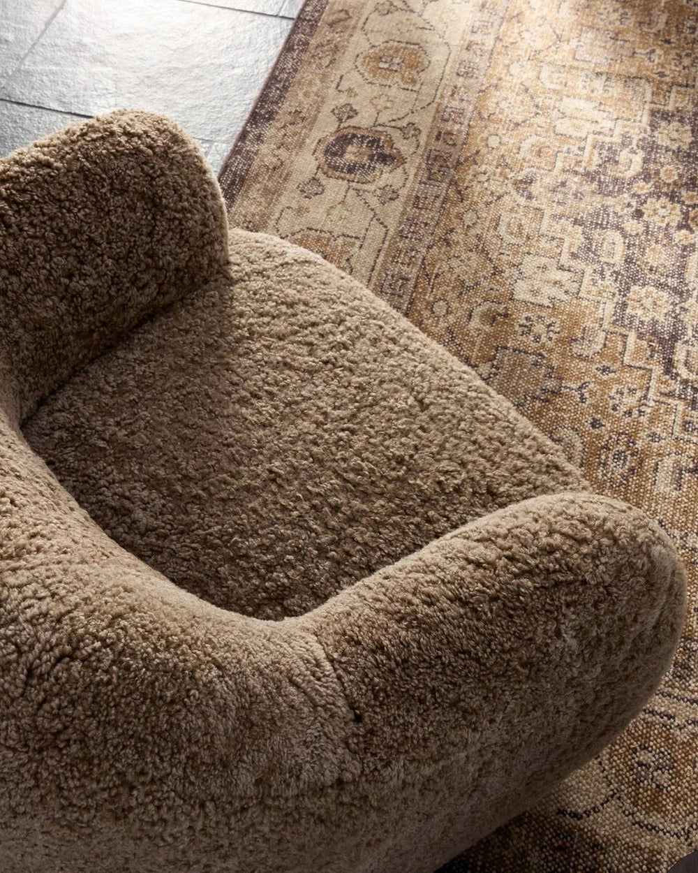 Taupe Shearling