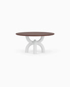 Walnut Top / White Plaster Base / 60" length | Seats 6