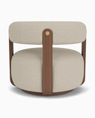 Flax Linen / Walnut Frame