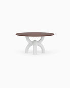Walnut Top / White Plaster Base / 60" length | Seats 6