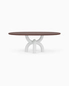 Walnut Top / White Plaster Base / 82" length | Seats 6