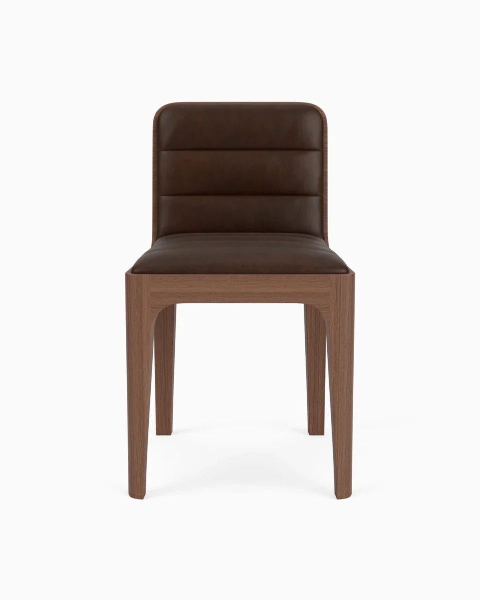 Maple Leather Seat / Walnut Frame