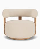 Oat Boucle / White Oak Frame