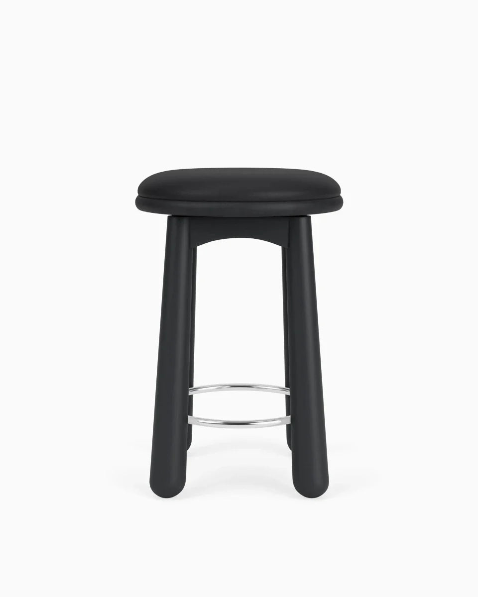 Black Leather Seat / Ebony / Counter (24.5" Height)