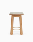 Pearl Leather Seat / White Oak / Counter (24.5" Height)