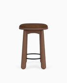 Chestnut Brown Leather Seat / Walnut / Counter (24.5" Height)