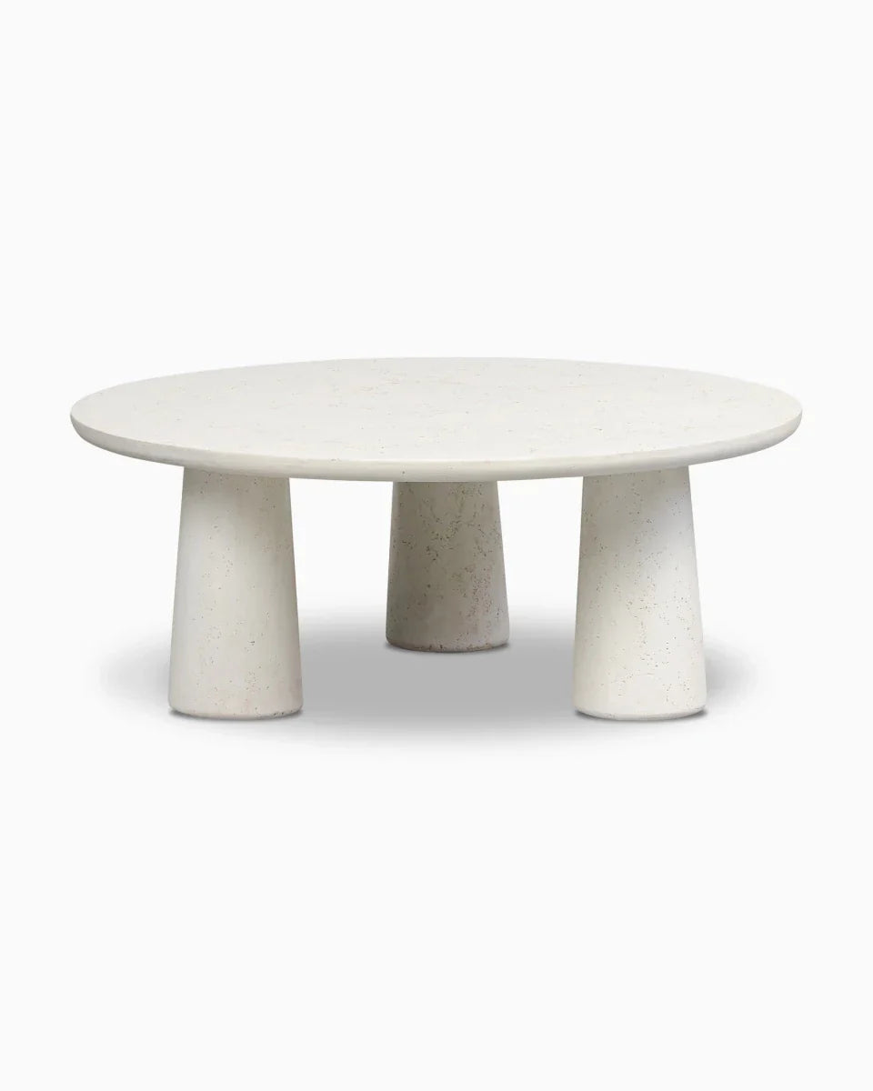 Aged White Concrete / Large (36")