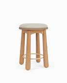 Pearl Leather Seat / White Oak / Counter (24.5" Height)