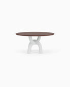Walnut Top / White Plaster Base / 60" length | Seats 6