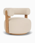 Oat Boucle / White Oak Frame