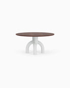 Walnut Top / White Plaster Base / 60" length | Seats 6
