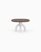 Walnut Top / White Plaster Base / 82" length | Seats 6