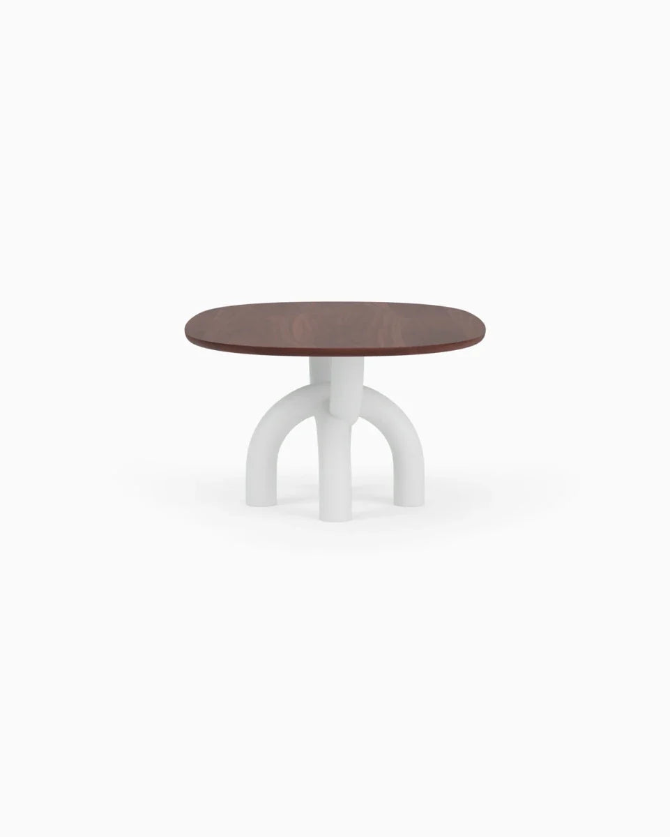 Walnut Top / White Plaster Base / 82" length | Seats 6