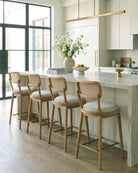 Flax Linen / White Oak / Counter (24" Height)