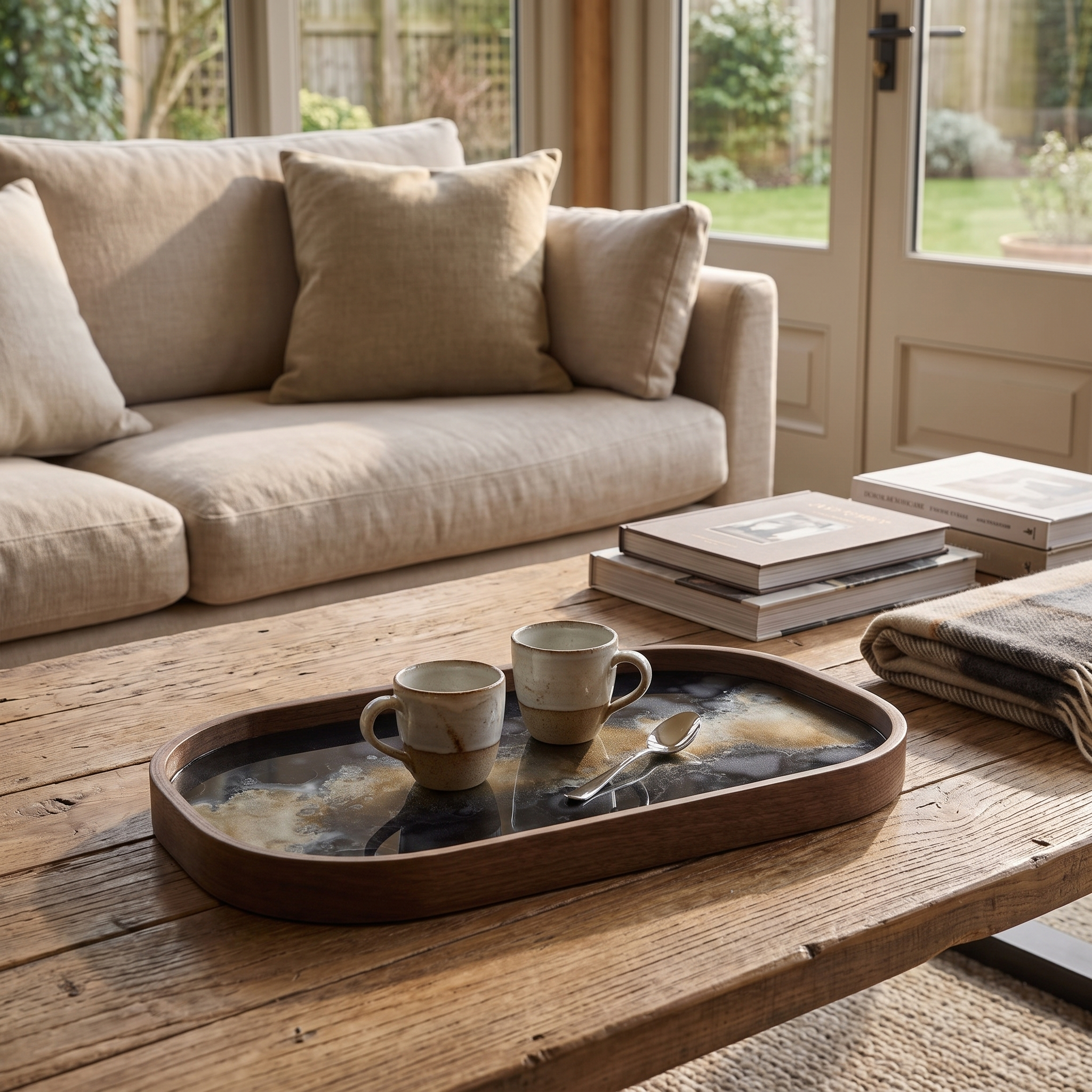 Organic Valet Oblong Tray lifestyle