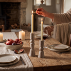 Rosette Taper Candlesticks lifestyle