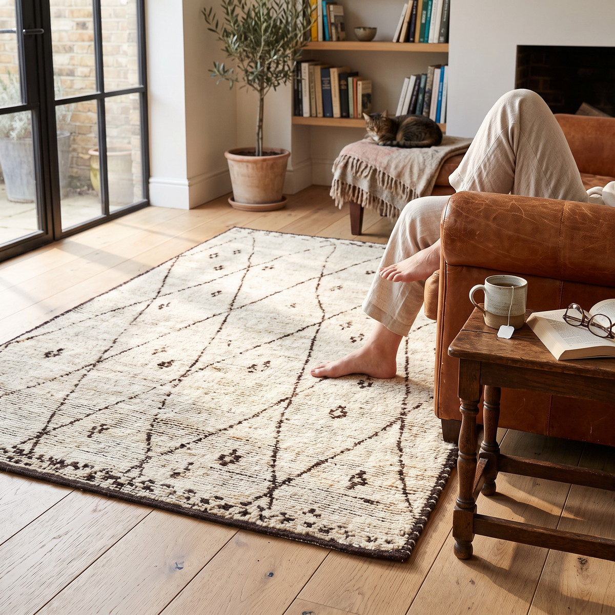 Gretchen Hand Knotted Rug - lifestyle