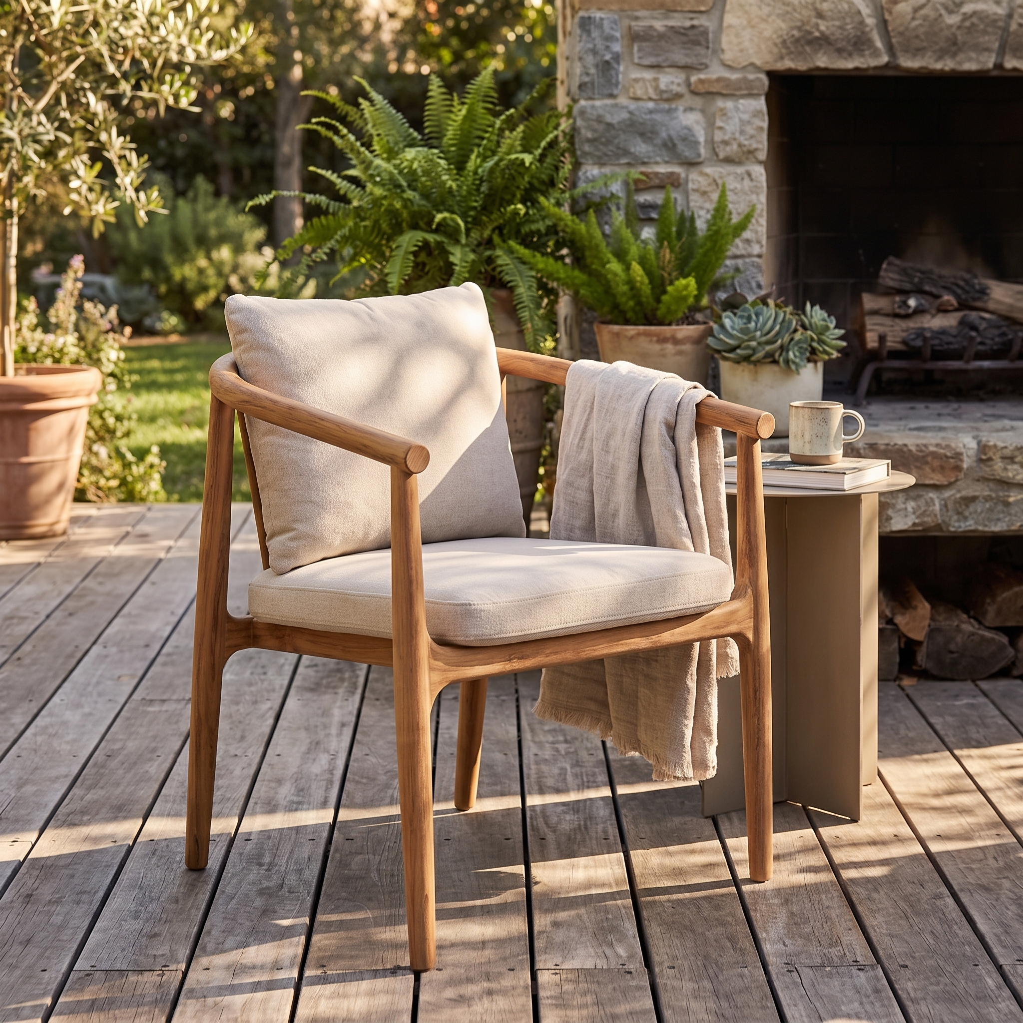 Outdoor Dillon Dining Chair - lifestyle