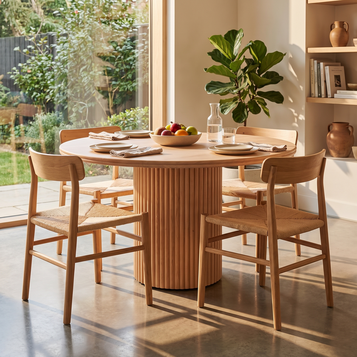Rio Round Dining Table - lifestyle