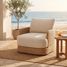Caney Outdoor Swivel Chair - lifestyle