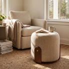 Keystone Swivel Pouf - lifestyle
