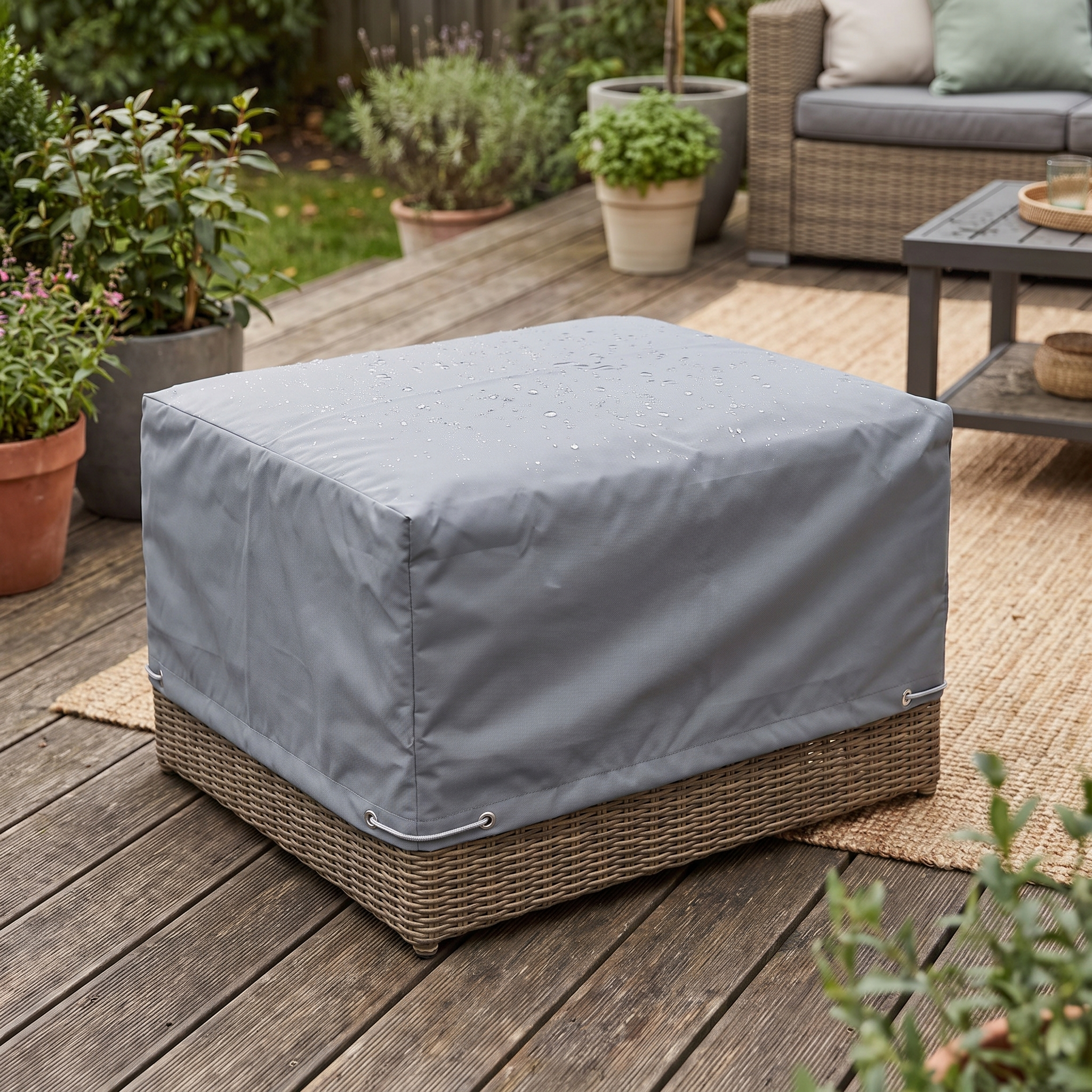 Raincover Jack Outdoor Footstool