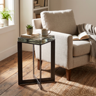 Lennie Cast Glass End Table