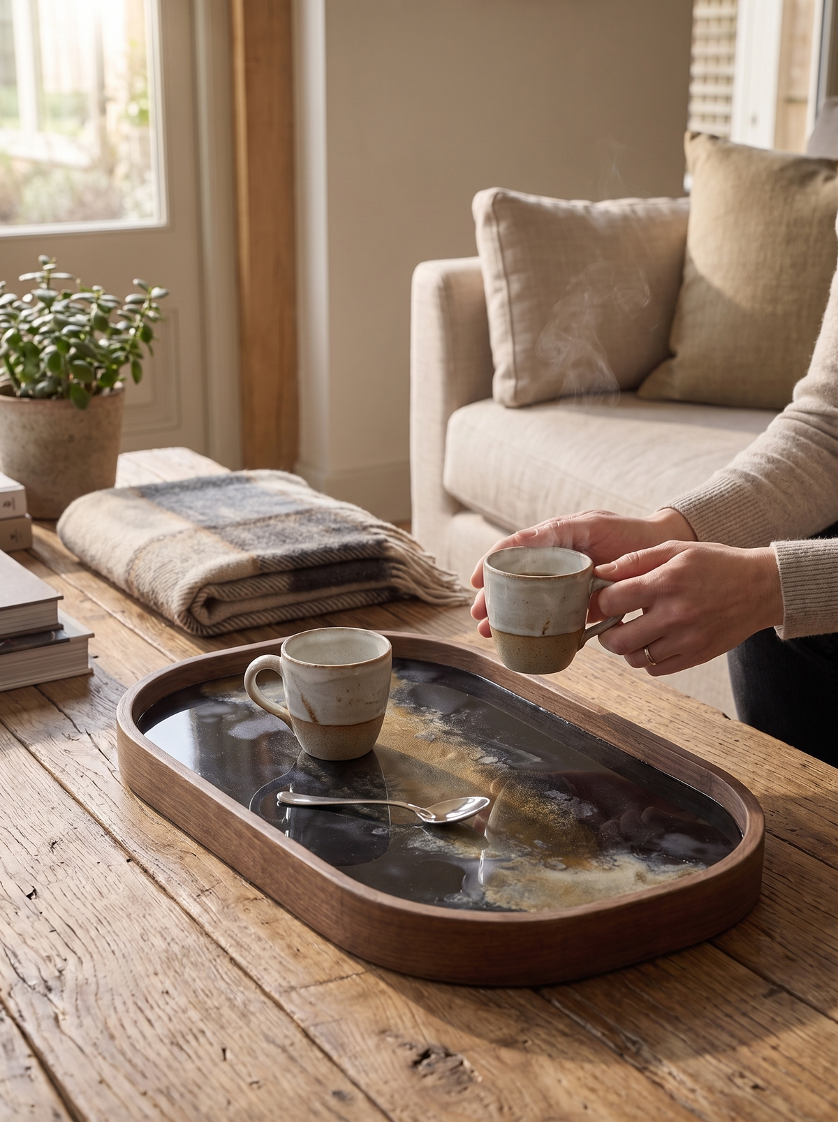 Organic Oblong Valet Tray lifestyle 2