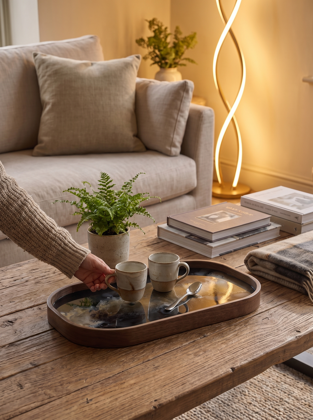 Organic Oblong Valet Tray lifestyle 1